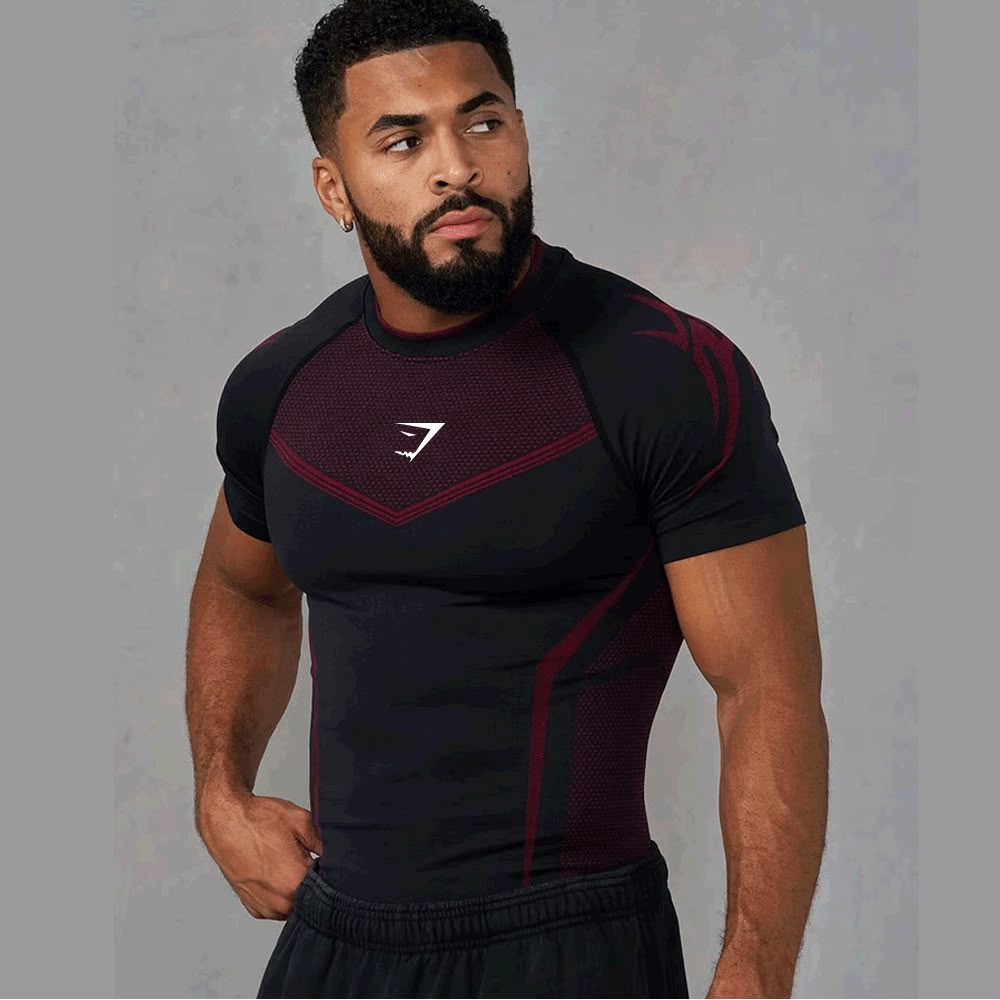 Gym shark tshirt Red