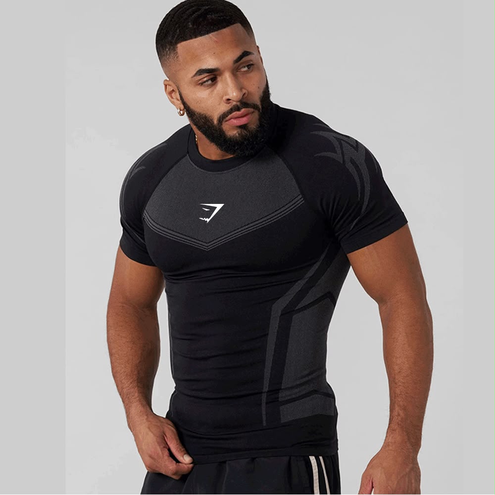 Gym shark tshirt Black