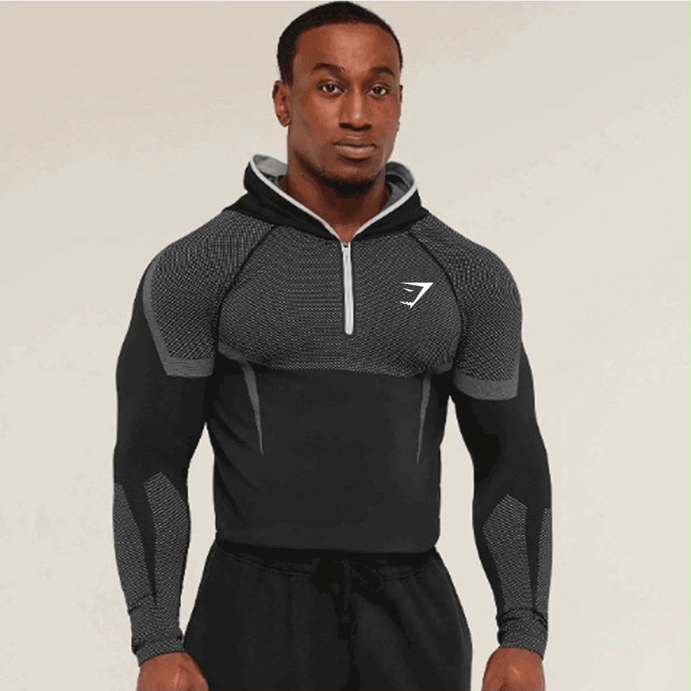 Gym shark zip White
